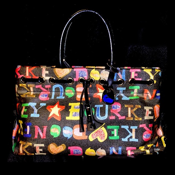 Dooney & Bourke Handbags - Dooney & Bourke Grafica Doodle Vintage Satchel